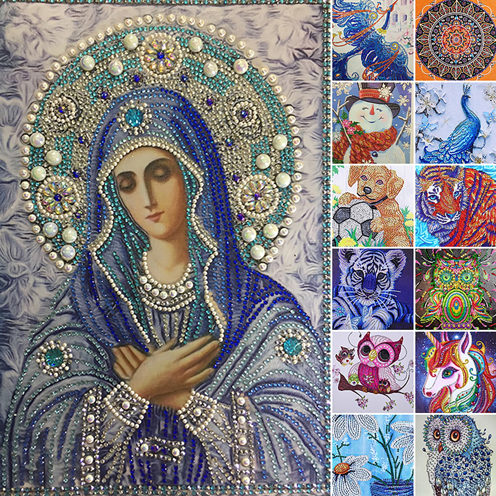 DIY Diamond Painting Embroidery Full Drill Craft 5D Home Mural Mosaic Round Kits 