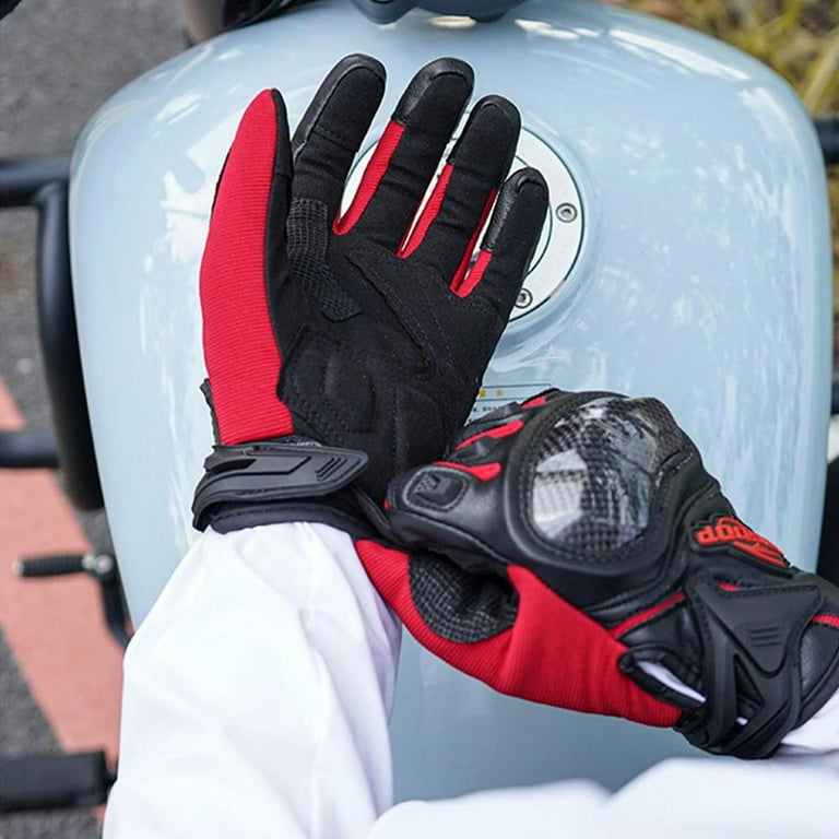Tohuu Motorcycle Riding Gloves Carbon Fiber Cycling Gloves Bike