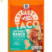 Mccormick Street Taco Southwest Ranch Chicken Seasoning Mix, 0.87 Oz Packaging may vary