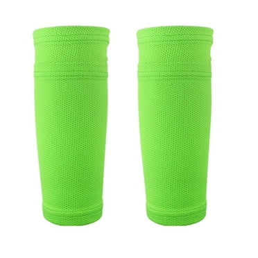 AUQ Soccer Socks,Breathable Youth Soccer Socks for Dry Feet,Ingenious Soccer Shin Guards Pocket for Seamless Guard Placement,Green