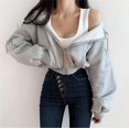 thumbnail image 4 of Espesar polar invierno mujeres sudaderas con capucha suéteres, 4 of 5