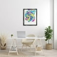 thumbnail image 2 of Fun Vivid Shih Tzu Puppy Animals & Insects Graphic Art Jet Black Framed Art Print Wall Art, 2 of 6