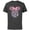 Charcoal, variant on Disney Minnie Mouse Icon Pink Gradient Easter Eggs & Bunnies - Short Sleeve Cotton T-Shirt for Adults - Customized-Black