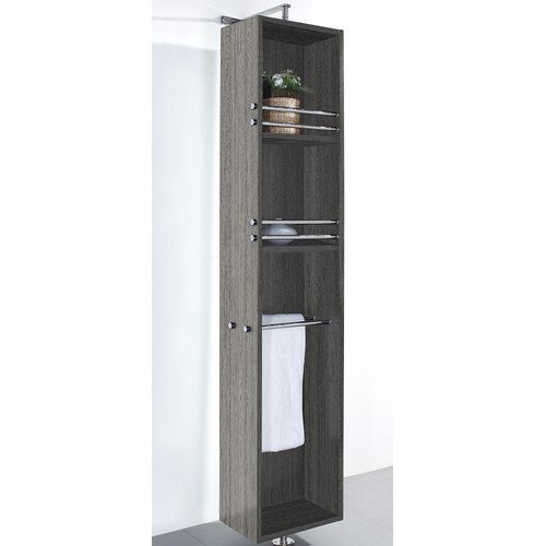 Wyndham Collection April Linen Tower & 360 Degree Rotating Floor