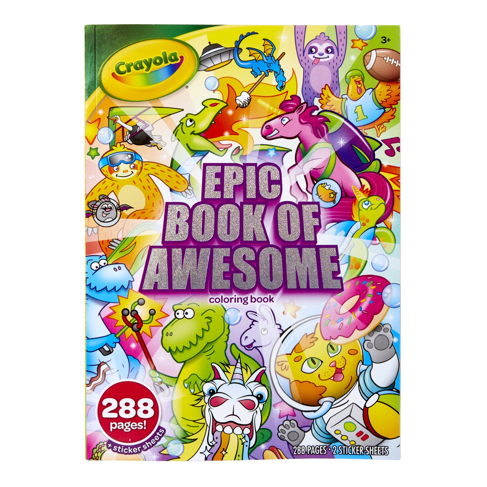 Crayola Epic Book of Awesome 288-Page Coloring Book, Pack of 6