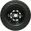 Golf Cart Wheels and Tires - 12" Black Steel & 23x10.5-12 6PLY Tires - Set of 4
