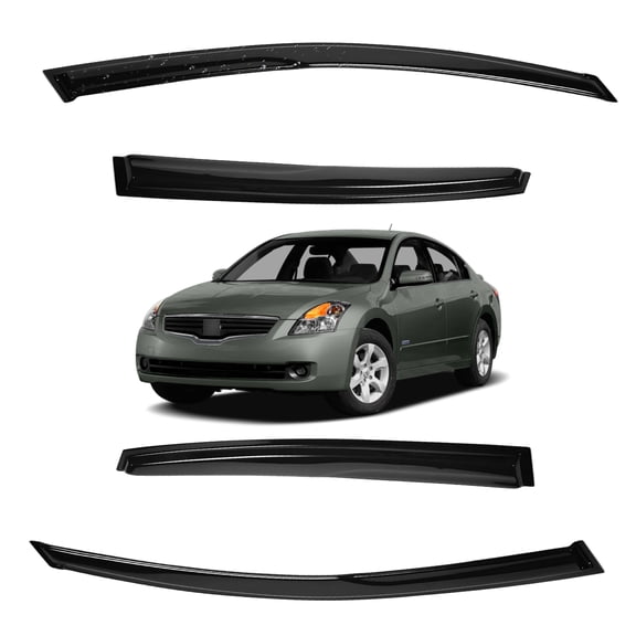 Fits 07-12 Nissan Altima Sedan Window Deflectors Visors Vent Sun Rain Guards