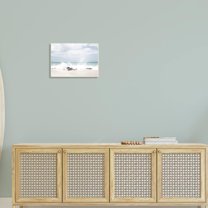 Stupell Industries Tropical Sea Coast Wave Splash Rocky Sand Beach,19 x 13, Design by Leah Straatsma