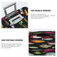 thumbnail image 5 of Haiem Colorful Fishing Lures Luggage Cover Printed Suitcase Covers for Luggage Elastic Washable Suitcase Protector Fits 18-32 Inch Luggage-Small, 5 of 9