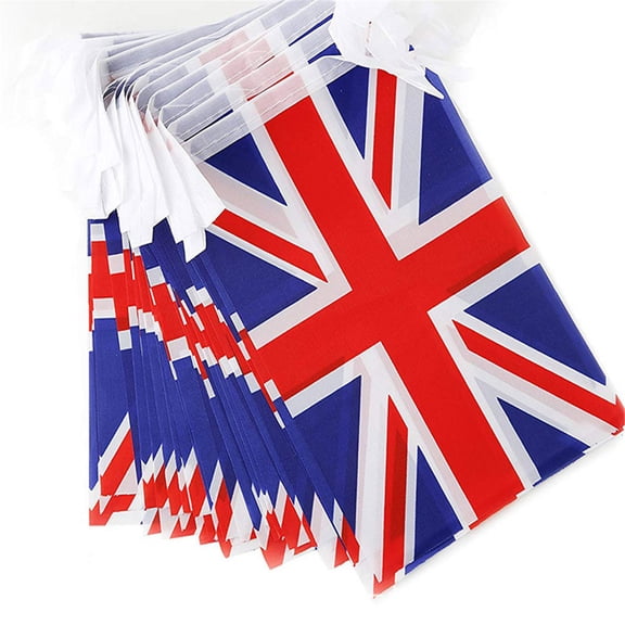 Wovilon Banners And Signs Customize Uk Decorative Party Banners Pvc Bunting Banner Garden Party Decorations 20Pcs 5.5M