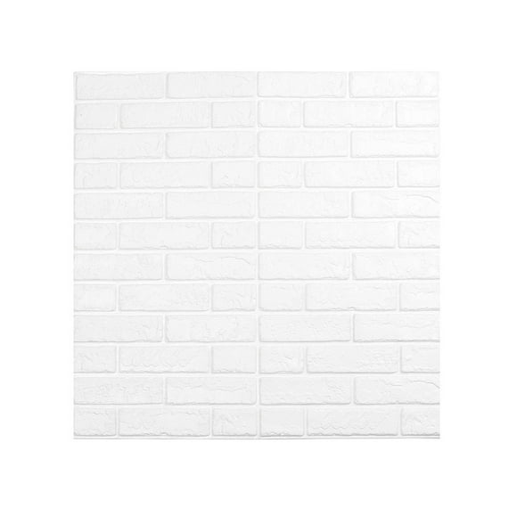 Openpig 3D Wall Panels Brick Wall Panels Self-Adhesive Faux PVC Wall Tiles Peel and Stick Wallpaper for Home Wall Décor