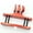 red, variant on For Goggle Camera Base - Paintball Face Mask Mount Bracket Clamps（Black）