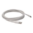 thumbnail image 2 of AddOn - USB cable - 24 pin USB-C (M) to USB (M) - USB 2.0 - 10 ft - white, 2 of 2