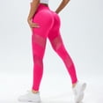 thumbnail image 2 of Duoif Women's Hollowed Out High Waisted Yoga Pants for Running and Fitness Womens Bottoms Hot Pink S, 2 of 8
