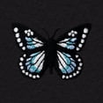 thumbnail image 2 of Dalix Butterfly Everyday Tee Lightweight Short Sleeve Summer Shirt Womens in Black XS X-Small, 2 of 5