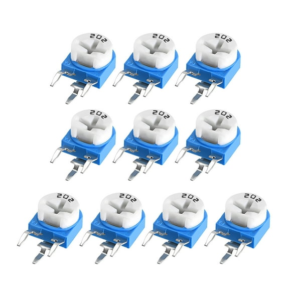 Uxcell Trimmer Potentiometer 2K Ohm Adjustment Horizontal Variable Resistors 10pack