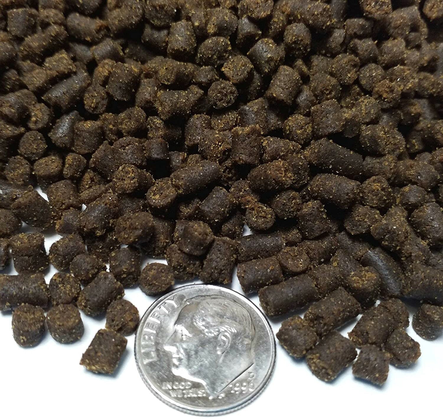 5-lbs Axolotl Food Soft Moist Sinking Pellets for Axolotls, Shrimp, Snails & Tropical Fish 3/16" Rangen Salmon Sinking Pellets. Aquatic Foods Premium Tropical Fish Pellet Foods. 5-lb-Jar