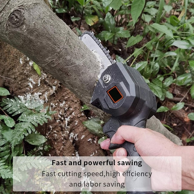 Hoja de cadenas de sierra de motosierra eléctrica afilada de metal con placa de guía (4 pulgadas) Tmvgtek Para estrenar