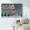 thumbnail image 6 of Christmas Christmas Owl Village- Gallery Wrapped Canvas, 6 of 9