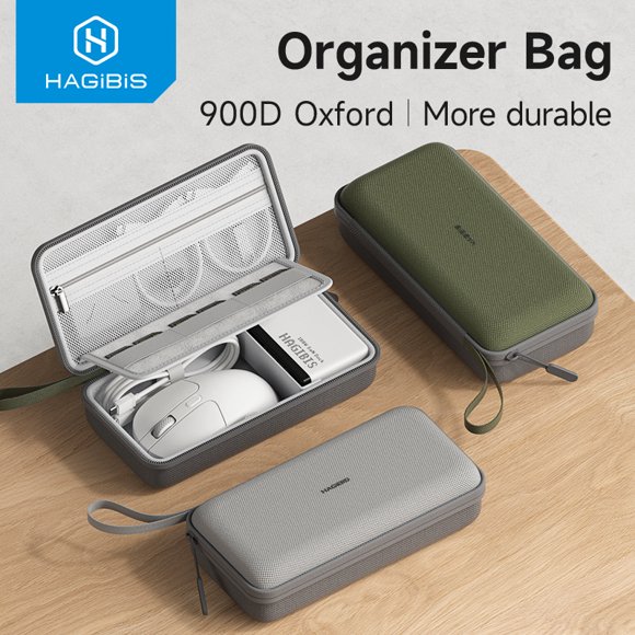 Hagibis Electronic Organizer Travel Cable Storage Bag Portable Carry Case for Charger Cables SD Card Mouse Power Bank New