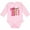 AD-Pink, variant on Pink Sloth 1st Birthday Girls Long Sleeve Baby Bodysuit