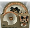 Disney Bamboo Fibre 5 piece Mickey Mouse Thanksgiving Pumpkin Kids Plate Set