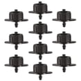 thumbnail image 1 of Emisor de gotero de compensación por presión Unique Bargains para riego por goteo de Césped del Jardín con conector de manguera de plástico Negro 1 GPH 50 unids, 1 of 4