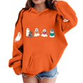 thumbnail image 3 of MexChoioe Boys and Girls Halloween Hoodie Hooded Sweatshirt Ghost Graphic Print Long Sleeve with Pockets Versatile for Holiday Party and Daily, 3 of 4