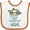 White and Orange, variant on Inktastic Teacup Raccoon I Love My Papa Boys or Girls Baby Bib
