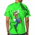 thumbnail image 6 of Luigi's Mansion Unisex Short-sleeve Shirt For Men Women Novelty 3D Print T-Shirt Soft Comfortable Tee Shirts, 6 of 7