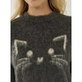 thumbnail image 3 of Relaxed Fit Cute Kitty Sweater, 3 of 5