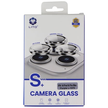 LITO S  Camera Glass (3 Piece) for Apple iPhone 14 Pro/14 Pro Max - Purple