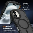 thumbnail image 4 of Magnetic for iPhone 17 Case, Compatible with MagSafe, 2025 Transparent Wave Frame Design Case Soft Edge Cover Cute Clear Matte Shockproof Protective Phone Case, 4 of 6