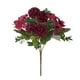 thumbnail image 2 of Ramo de hortensias artificiales de 16 cabezas, de plástico, sin agua, para decoración de bodas en casa, 2 of 5