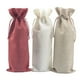 thumbnail image 1 of 3 bolsas de yute y lino para botellas de vino, para bodas, fiestas, fundas para botellas de champán, bolsas de regalo de lino, bolsas para paquetes de vino., 1 of 8