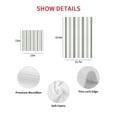 thumbnail image 7 of Sage Green Stripe Kitchen Dish Towels for Drying Dishes Set of 2, Geometric Grey White Vertical Striped Waffle Weave Microfiber Hand Tea Bathroom Towels Quick Dry & Absorbent Towel 12x12, 7 of 7