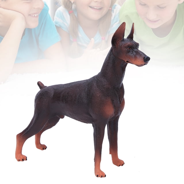 Juguete para bebé, modelo de perro de simulación, figura de animal de perro realista, juguete creado magistralmente