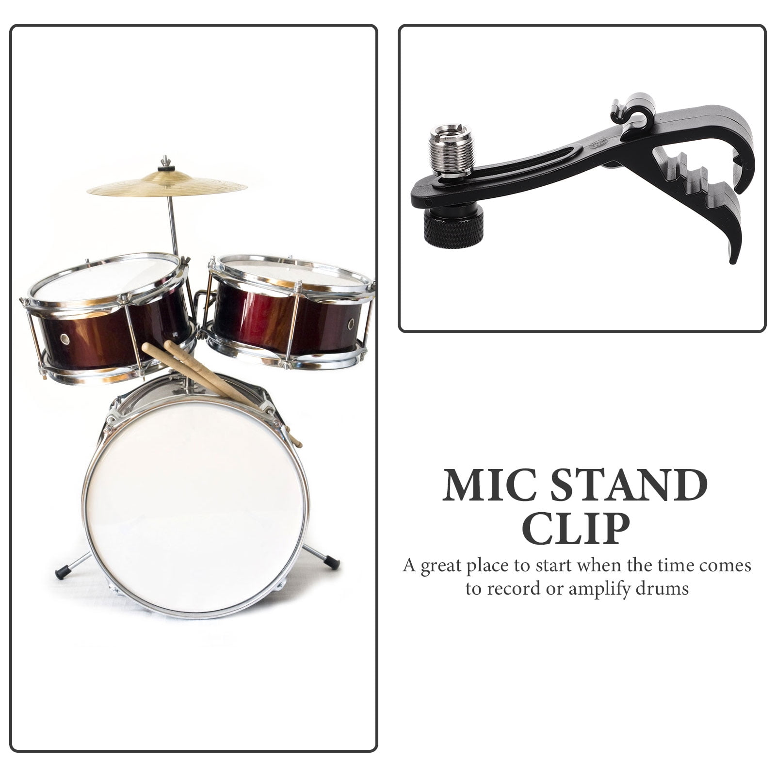 Mic Drum SET マイクとクリップセット Amazon.com: Shockproof Drum Mic Clip 4 Pack, Adjustable Mic