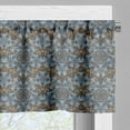 thumbnail image 3 of Ambesonne Antique Oriental Window Valance, Folk Grunge Art, 54" X 12", Pale Sky Blue Pale Sepia, 3 of 5