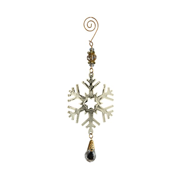 Árbol de Navidad de hierro con copo de nieve, colgante, decoración navideña, accesorios