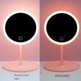 thumbnail image 5 of Premium Rechargeable LED Vanity Mirror with Smart Touch Control - Large Square White Design, 3 Adjustable Color Modes for Day/Night Makeup, Bright Clear Lighting, Space-Saving Desktop Accessory,, 5 of 5