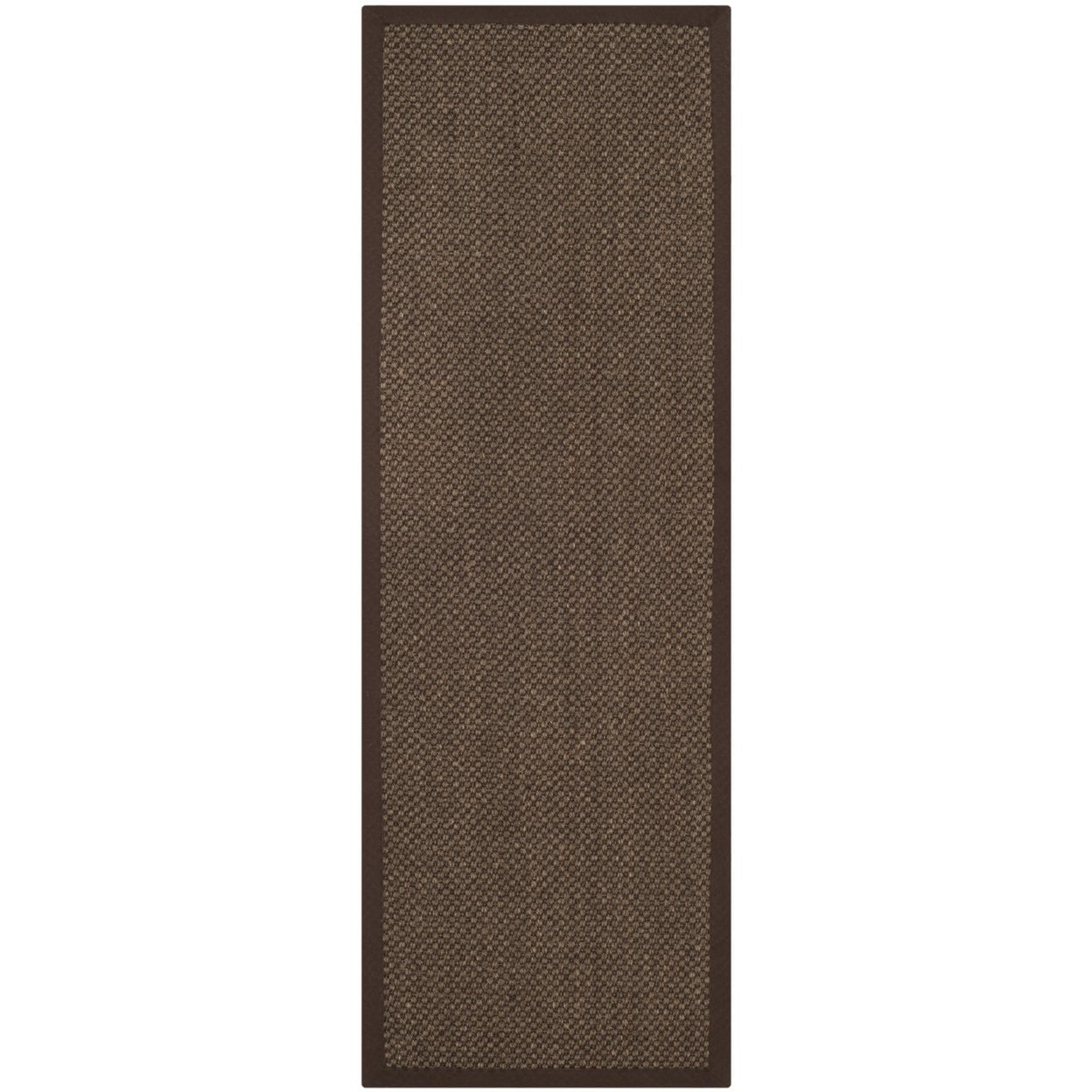 SAFAVIEH Natural Fiber Juniper Border Sisal Area Rug, Brown, 6' x 9'