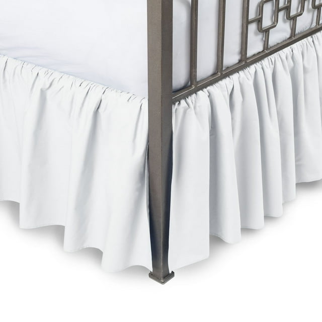 Cotton Metrics Linen Gathered Dust Ruffle Bed Skirt 100% Organic Cotton 800TC 1pc Dust Ruffle Bedskirt All Sizes & Drop Length