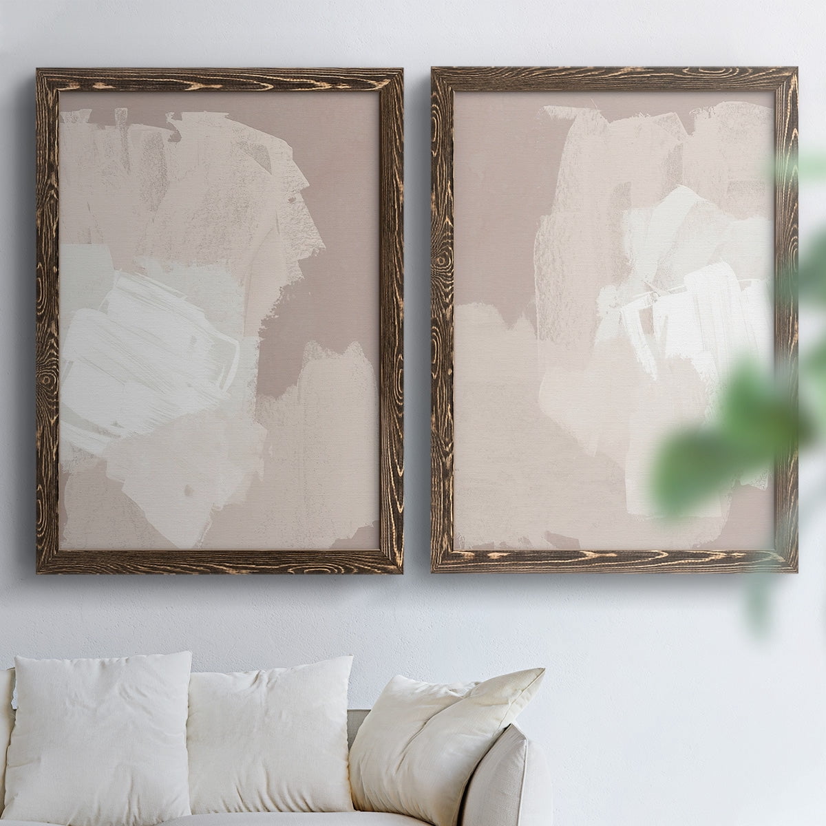 Cloud Slate I - Premium Framed Canvas 2 Piece Set - Ready to Hang
