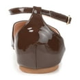 thumbnail image 4 of Journee Womens Reba Buckle Pointed Toe Ballet Flats, Widths Available, 4 of 10