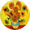 thumbnail image 4 of Round Rug 8x8ft Abstract Sunflower Vase Soft Fluffy Round Area Rug, Washable Non-Slip Floor Carpet for Living Room Bedroom Kids Room Bathroom, Easy Care, 4 of 7