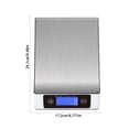 thumbnail image 3 of TIMIFIS Stainless Steel Egg Ring Stainless Steel Electronic Kitchen Scale 5Kg Flatbed Ingredients Food Baking Scale Accurate Electronic Scale Convenient and Convenient Kitchen Gadgets, 3 of 6
