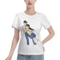 thumbnail image 1 of T-Shirt Basique à Manches Courtes pour Femmes Conan et Xiaolan, 1 of 6