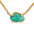 thumbnail image 2 of Collar de Mujer con Piedras Naturales LuckyLy Cadena con Baño de Oro 18k y Dije de Cuarzo Modelo Ivy Turquesa UNITALLA, 2 of 7