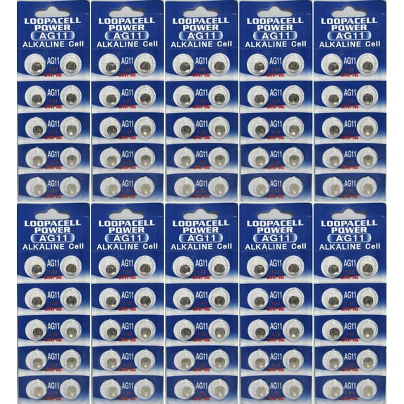 LOOPACELL 100 AG11 362 LR721 SR58 1.5V Alkaline Button Cell Watch Battery Ships From USA